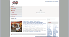 Desktop Screenshot of islandviewgallery.ca